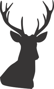 deer, deer silhouette, silhouette